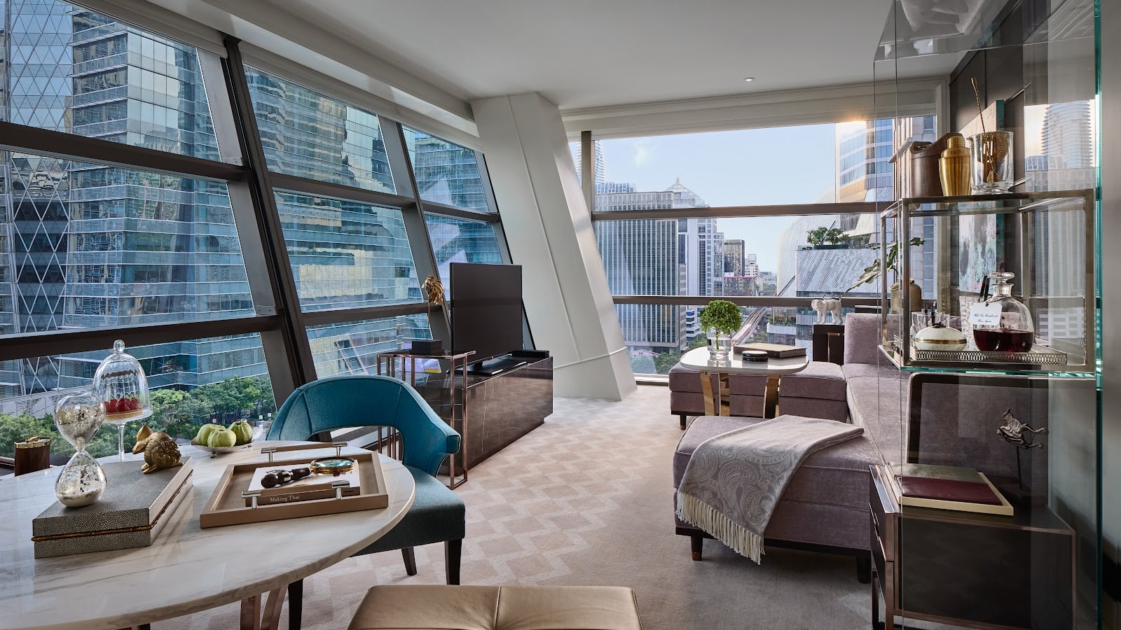 Elegant suite at Rosewood Bangkok