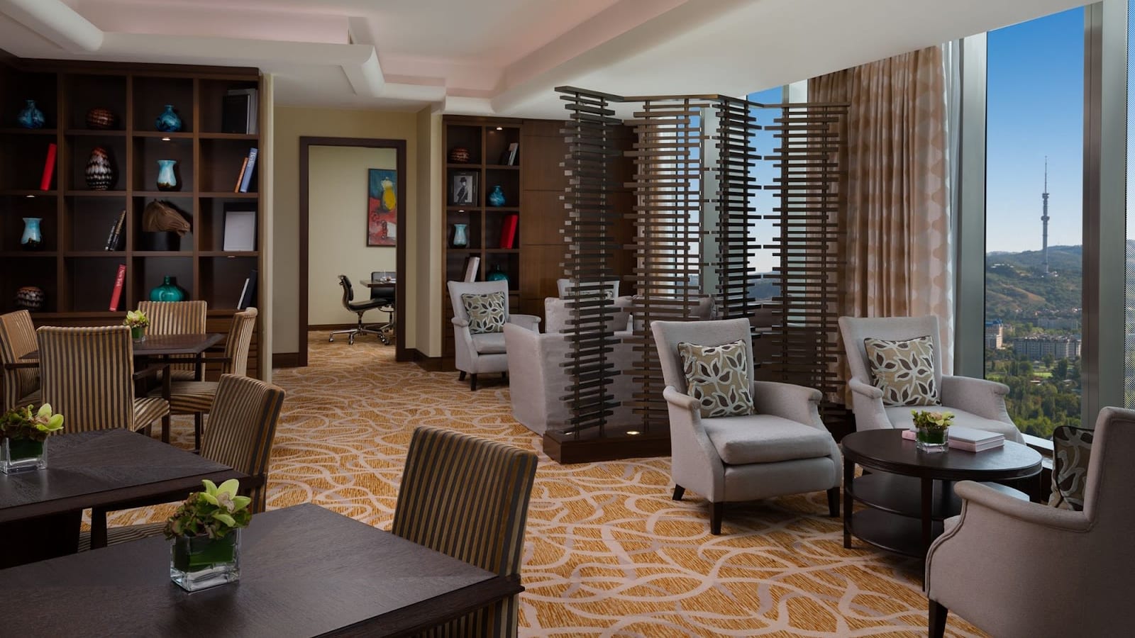 Elegant suite at The Ritz-Carlton Almaty Almaty