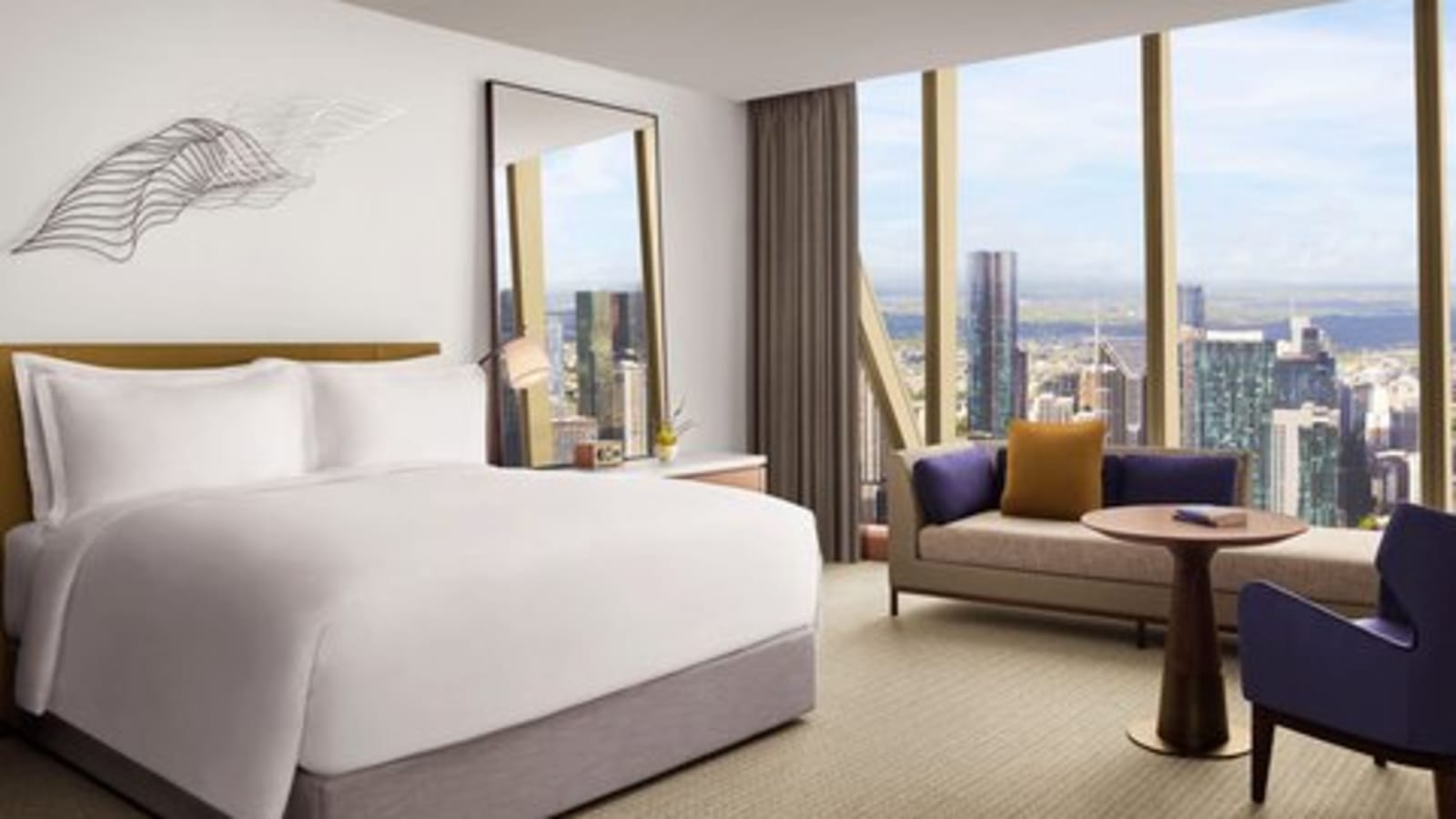 Elegant room at The Ritz-Carlton Melbourne
