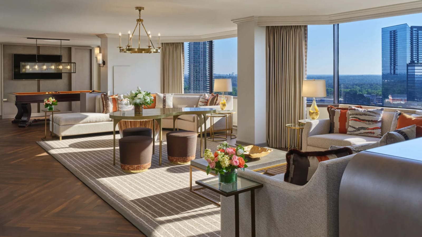 Luxurious living area The Whitley Atlanta