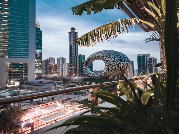 Captivating view of the 25Hours Hotel Dubaï One Central Dubai.