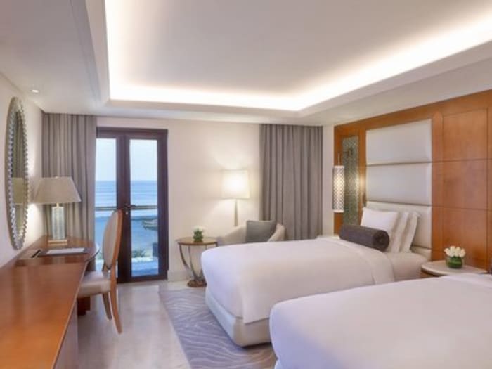 Spacious room at Al Bustan Palace, A Ritz-Carlton Hotel Muscat
