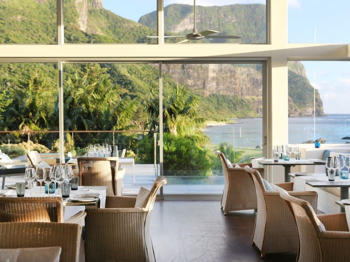 Elegant restaurant at Capella Lodge Lord Howe Island