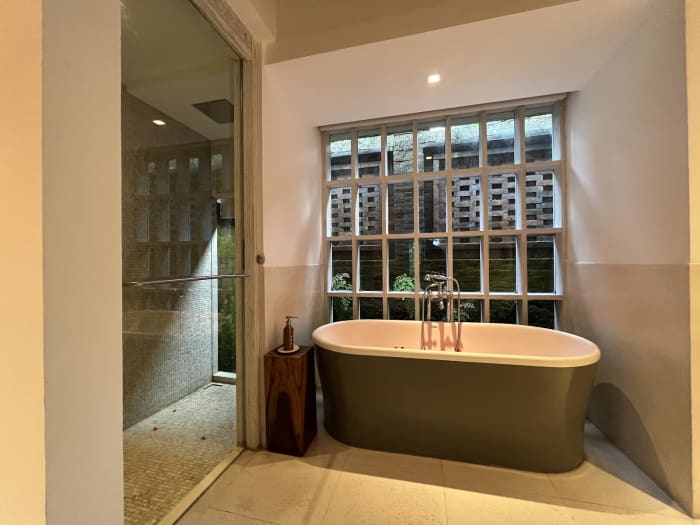 Elegant bathroom at COMO Uma Ubud