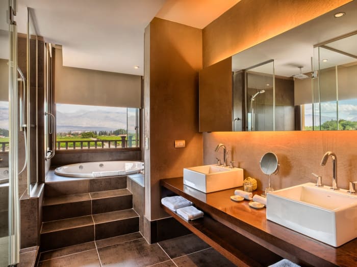 Elegant bathroom at Grace Cafayate Cafayate