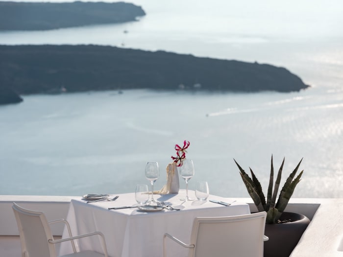 Élégante table à Grace Santorini Santorin