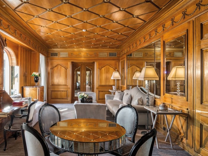 Elegant suite at Hotel Hassler Rome