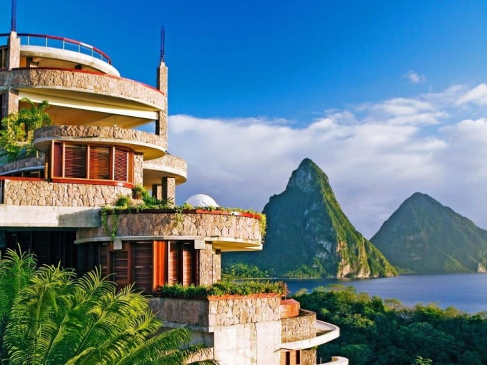 Architectural Jade Mountain Soufrière