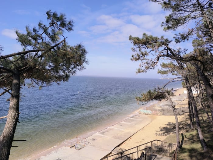 Sereine vue sur le bassin d'Arcachon depuis La Co(o)rniche La Teste-de-Buch.