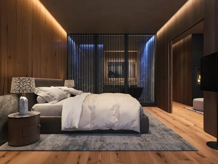 Chambre moderne Mandarin Oriental Cristallo Cortina