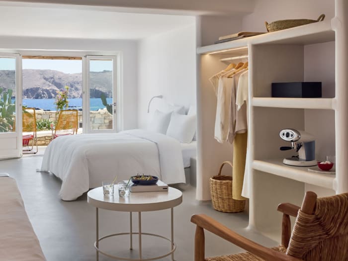 Chambre Minimaliste Mykonos Lolita Agios Sostis