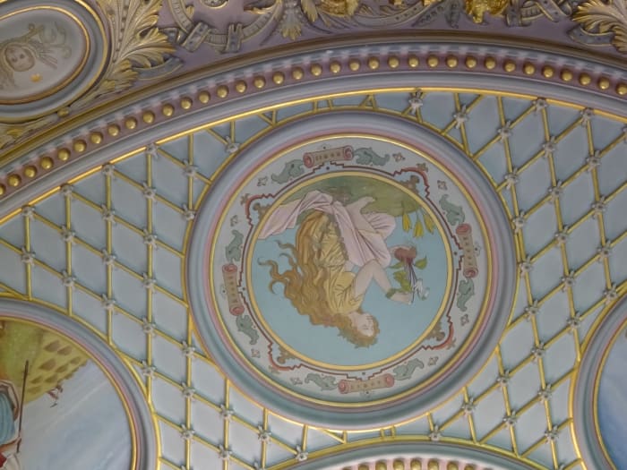Détail artistique de l'Hôtel Palé Hall Bala