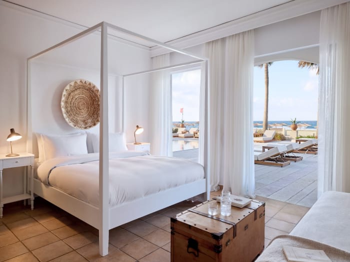 Chambre lumineuse Grecotel Plaza Beach House Rethymno