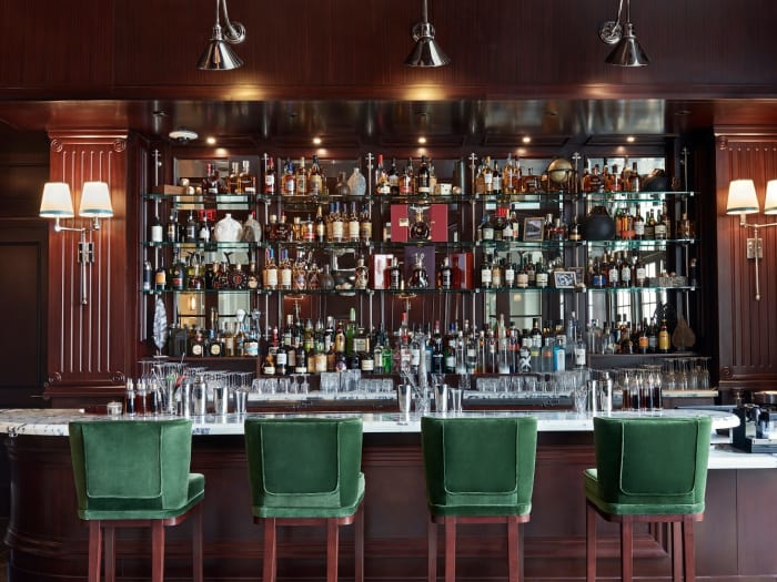 Stylish bar at Rosewood Baha Mar Nassau