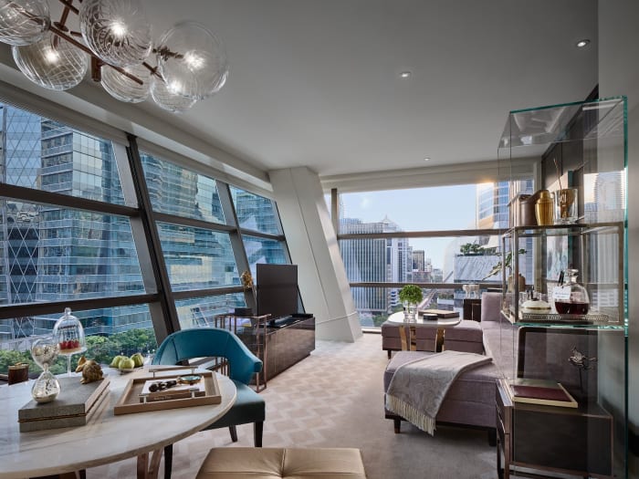 Elegant suite at Rosewood Bangkok