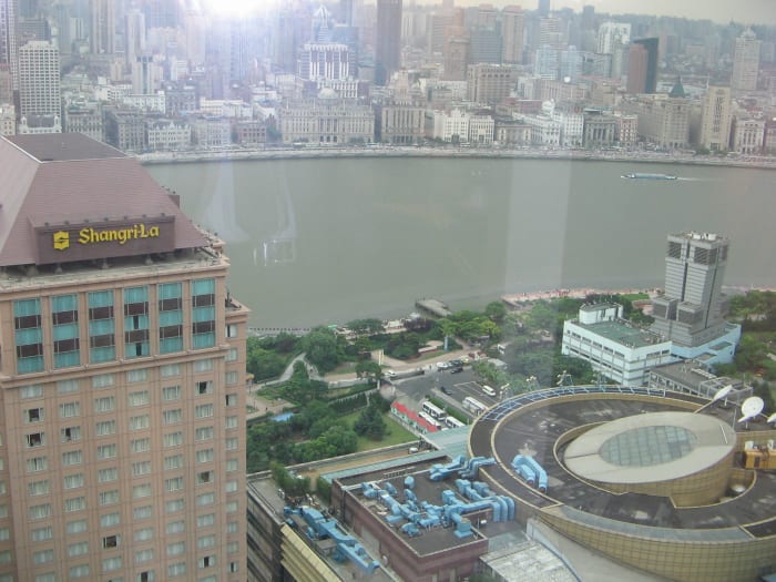 Panoramic view of Shangri-La Hotel Tokyo.