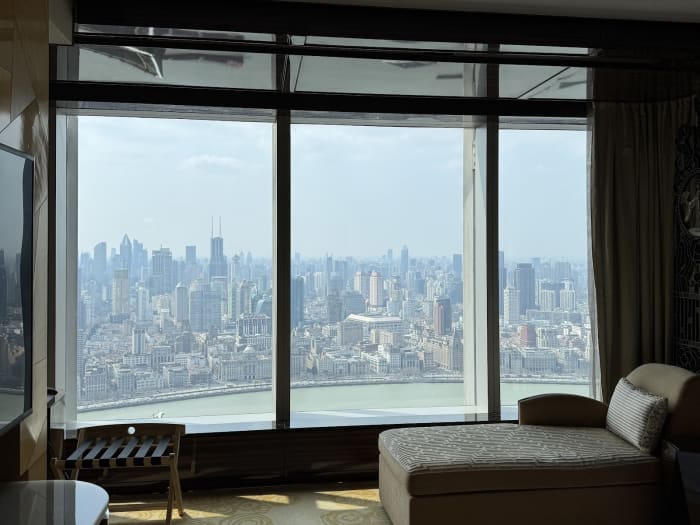 Elegant room at The Ritz-Carlton Shanghai Pudong Shanghai