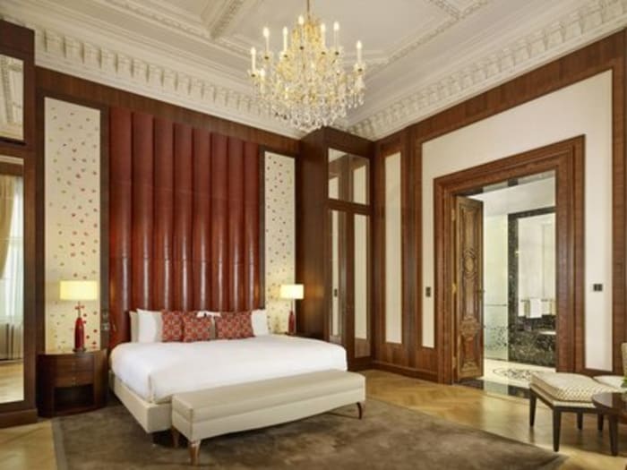 Elegant room at The Ritz-Carlton Vienna
