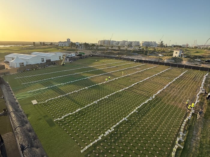 Outdoor area of Waldorf Astoria Yas Island, Abu Dhabi