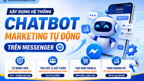 Khóa Học Xây Dựng Hệ Thống Chatbot Marketing Tự Động Trên Messenger