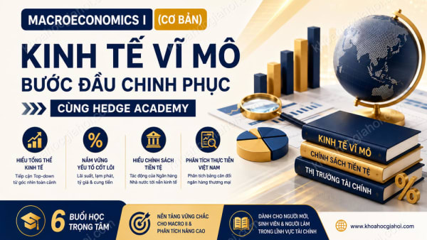 Khóa Học Macroeconomics I (Cơ Bản) – Bước Đầu Chinh Phục Kinh Tế Vĩ Mô Cùng Hedge Academy