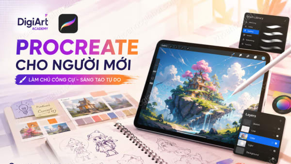 Khóa Học Công Cụ Procreate Cho Người Mới Digiart Academy