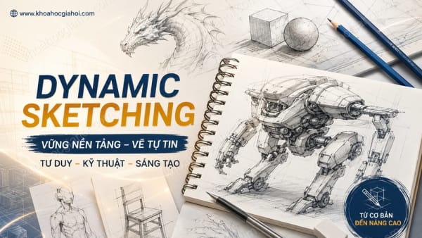 Khóa Học Design Sketching - Học Vẽ Nâng Cao Dành Cho Họa Sỹ