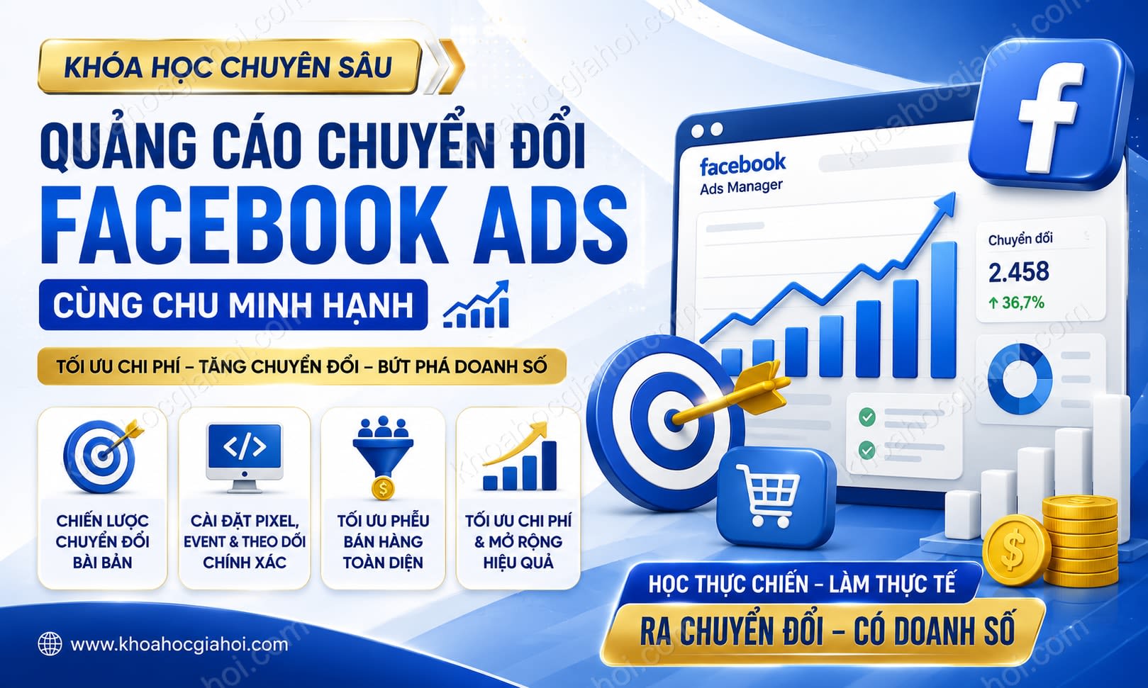 Khóa Học Quảng Cáo Chuyển Đổi Facebook Ads (Chuyên Sâu) Cùng Chu Minh Hạnh