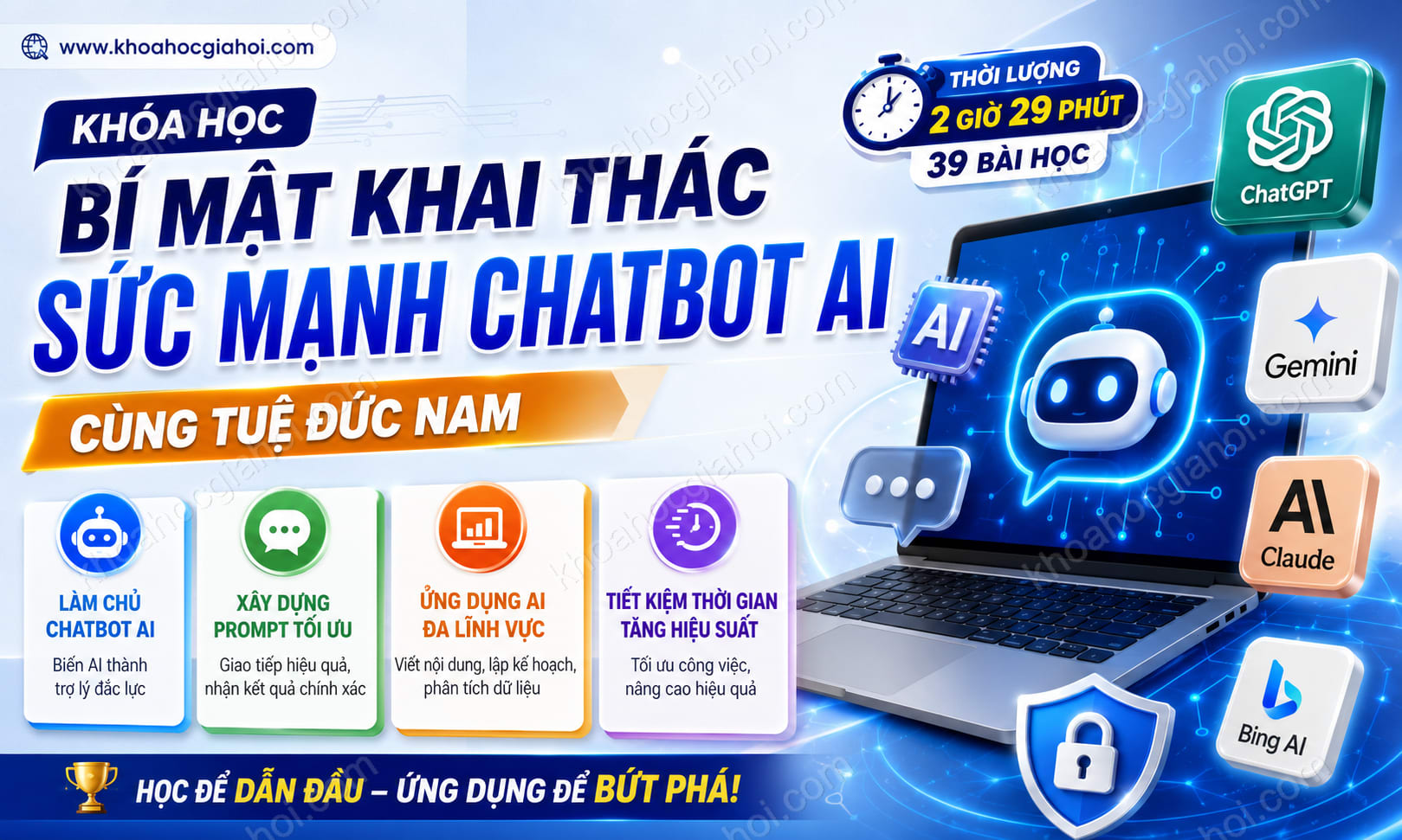 Khóa Học Bí Mật Khai Thác Sức Mạnh Chatbot AI Cùng Tuệ Đức Nam
