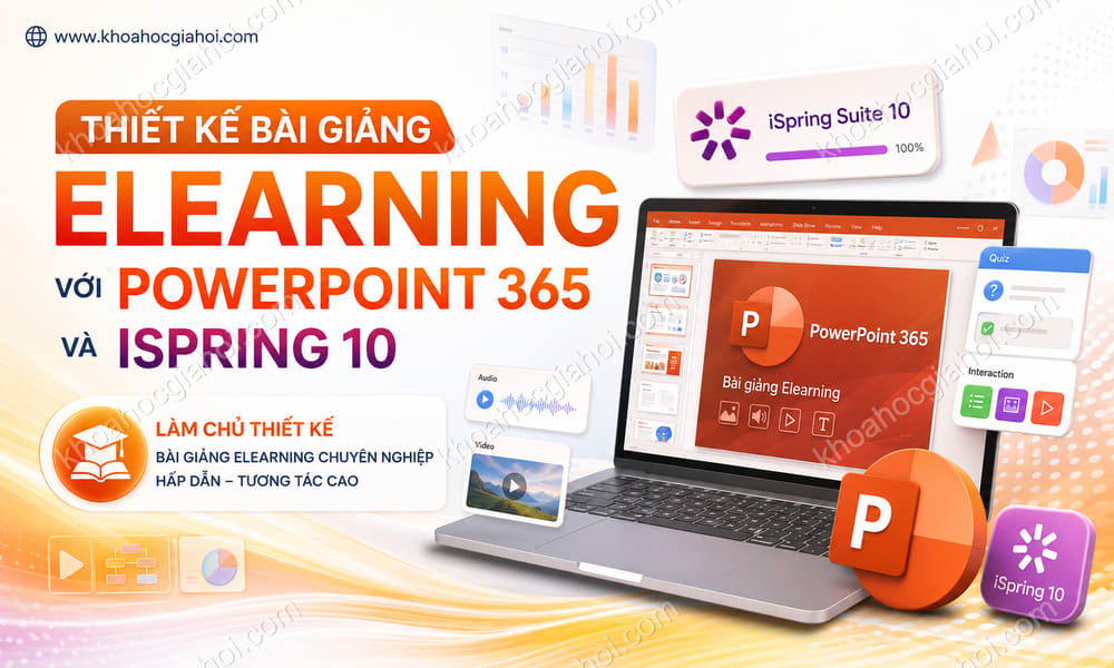 Khóa Học Thiết Kế Bài Giảng Elearning Với Powerpoint 365 Và Ispring 10