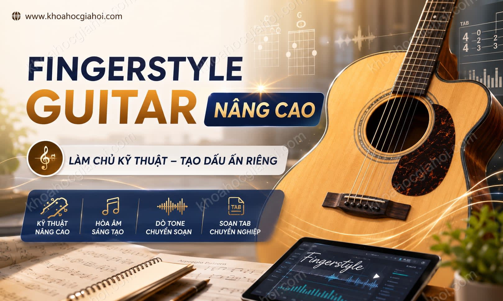 Khóa Học Fingerstyle Guitar Nâng Cao Khóa Học Fingerstyle Guitar Nâng Cao