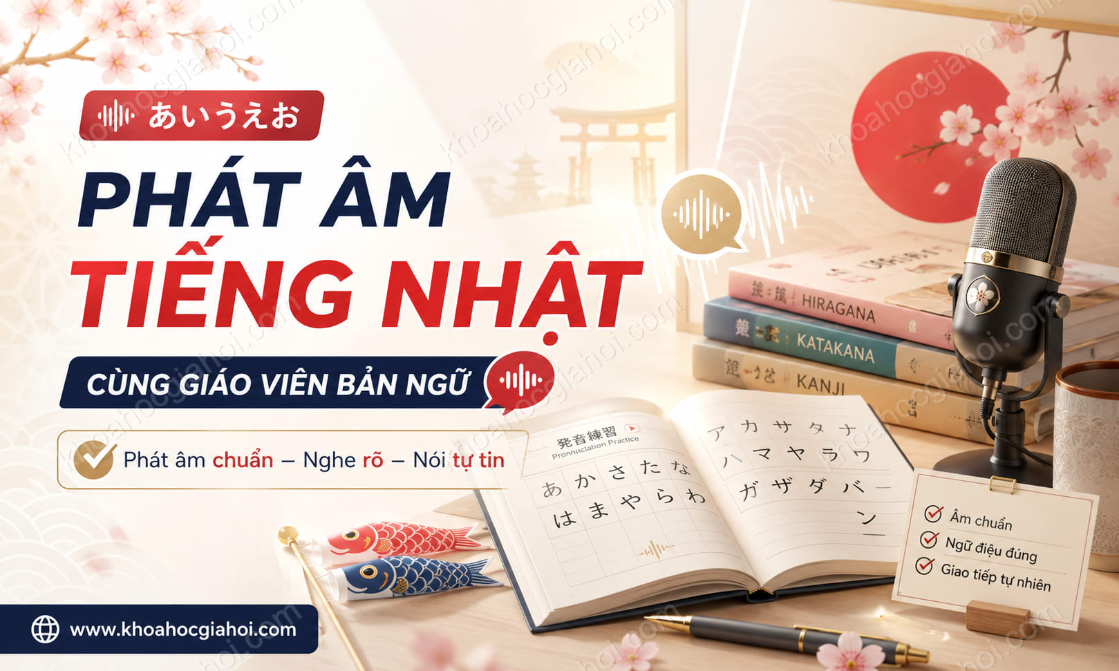 Khóa Học Cách Phát Âm Tiếng Nhật Cùng Giáo Viên Bản Ngữ