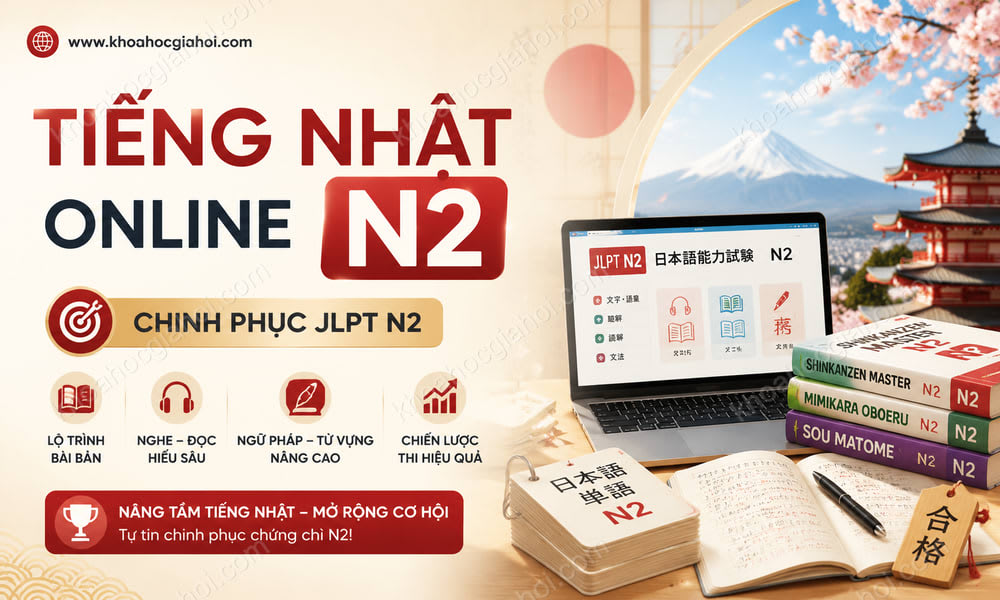 Khóa Học Tiếng Nhật Online Khóa N2