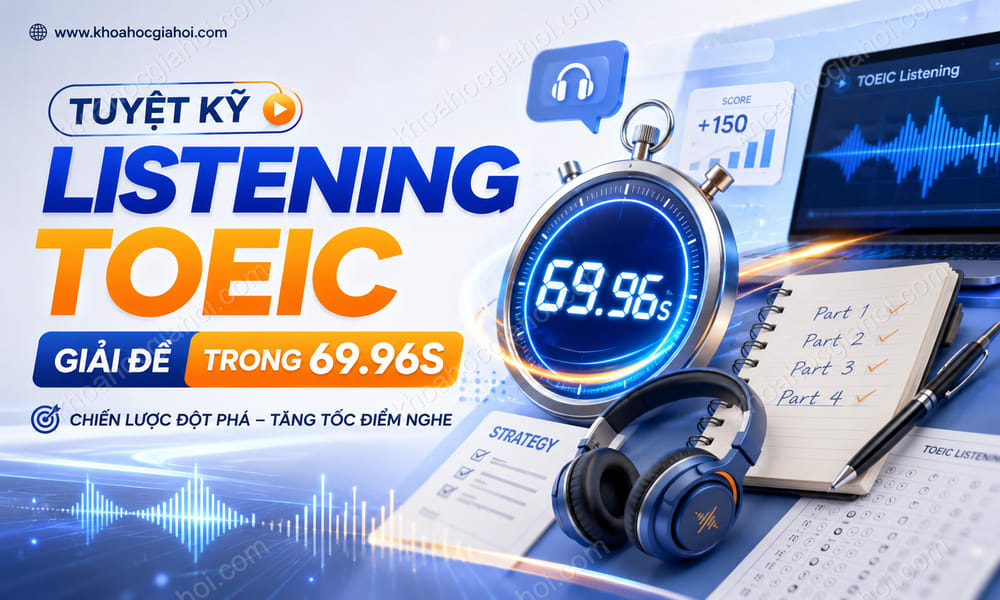 Tuyệt Kỹ Giải Đề Listening Toeic Trong 69.96s