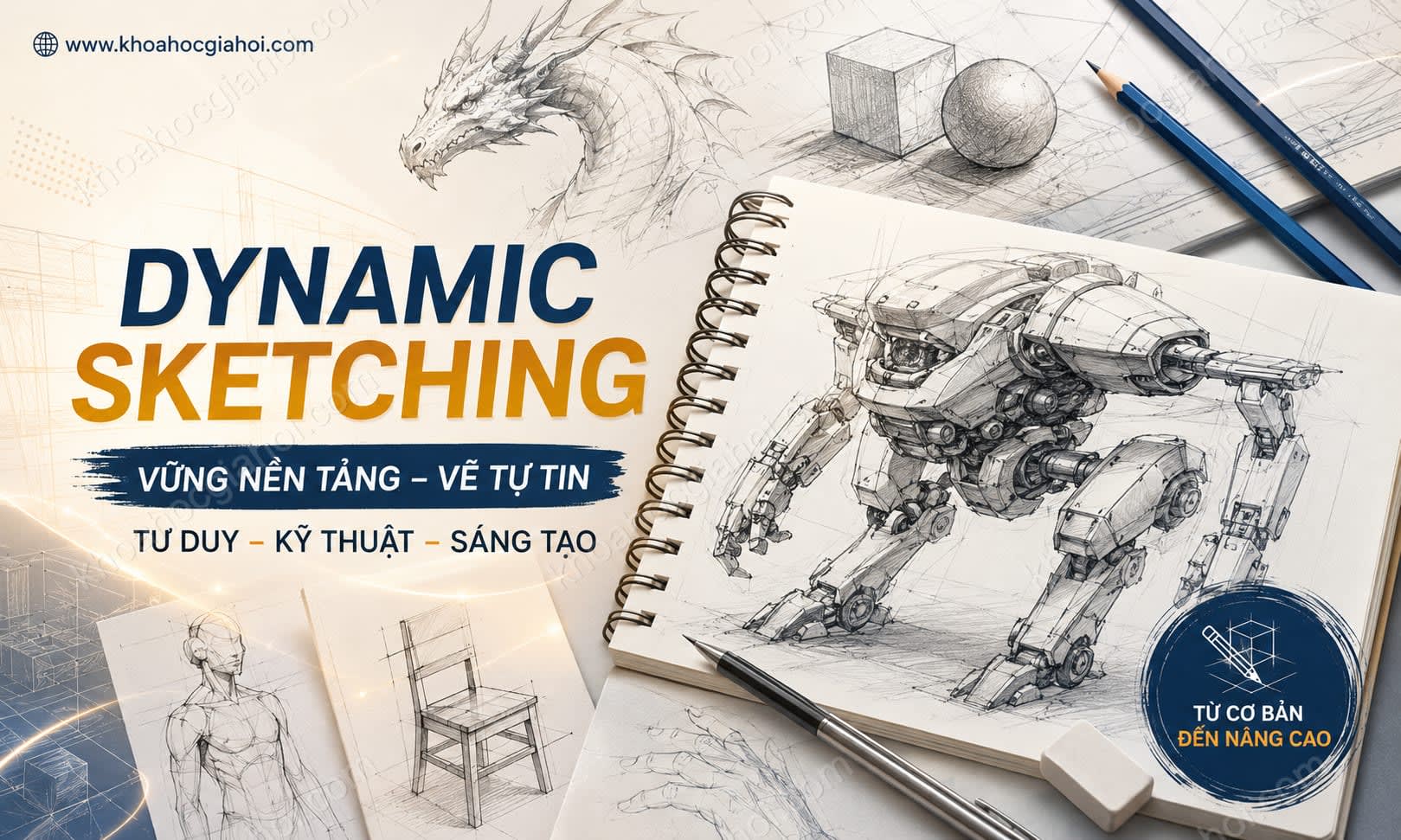 Khóa Học Design Sketching - Học Vẽ Nâng Cao Dành Cho Họa Sỹ Khóa Học Design Sketching - Học Vẽ Nâng Cao Dành Cho Họa Sỹ