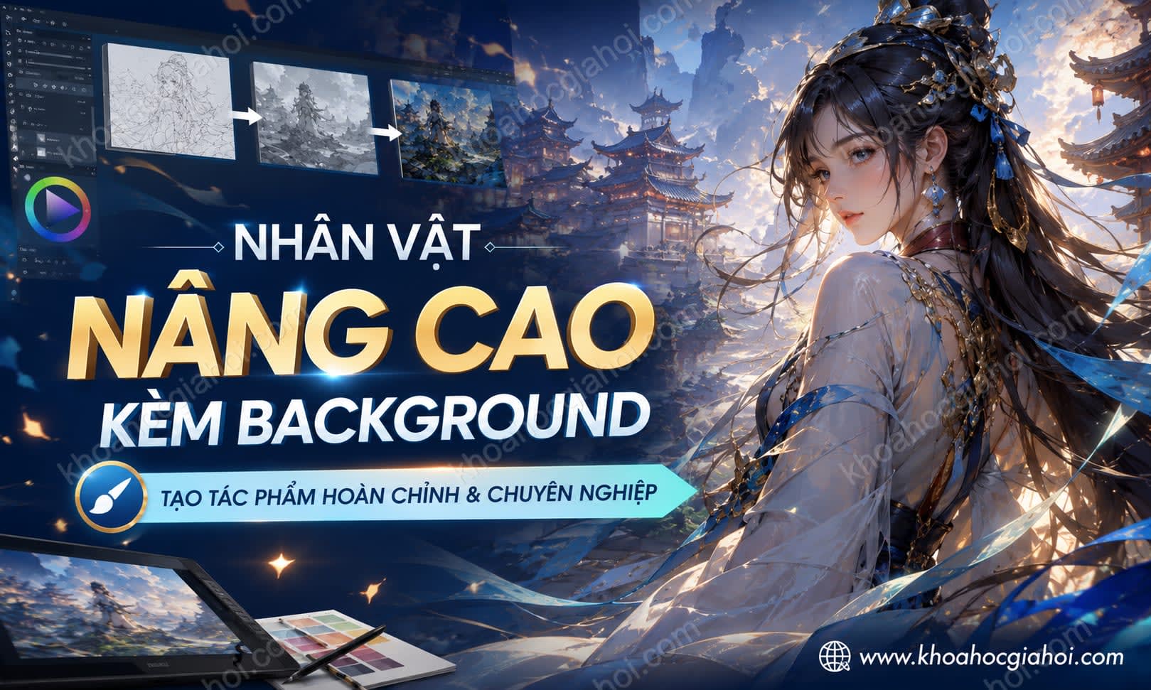 Khóa Học Nhân Vật Nâng Cao Kèm Background