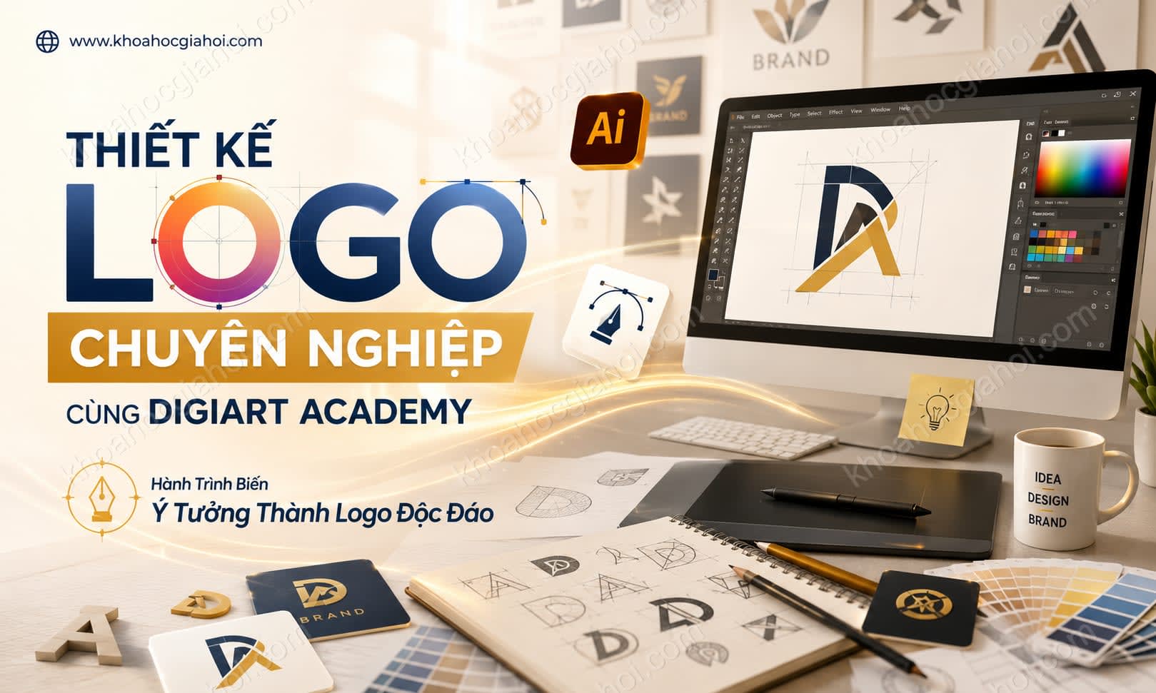 Khoá Học Thiết Kế Logo Chuyên Nghiệp Cùng Digiart Academy
