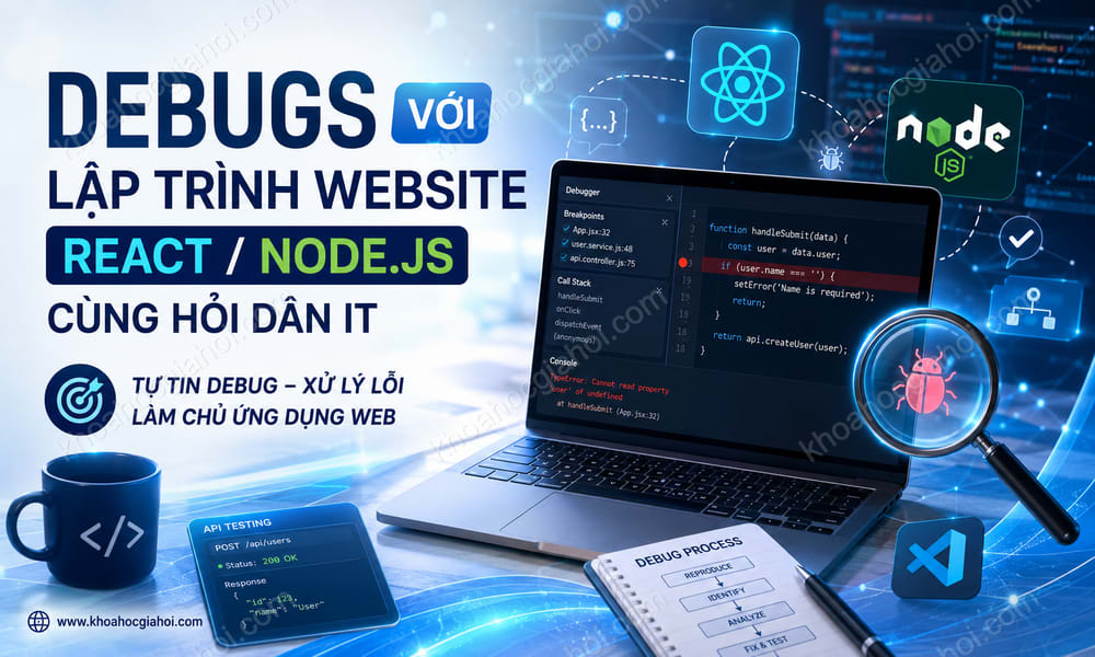 Debugs Với Lập Trình Website Sử Dụng React/Node.js Cùng Hỏi Dân IT