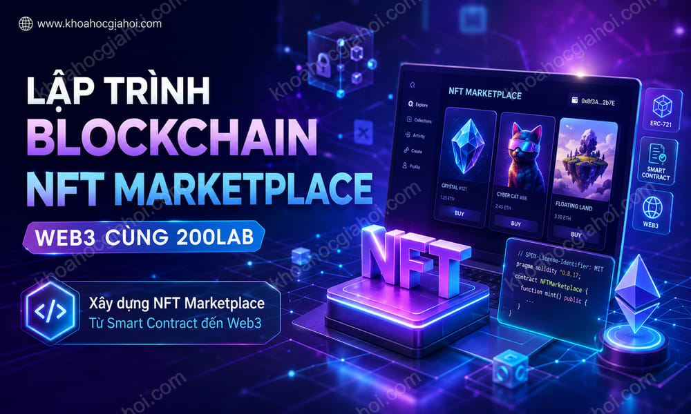 Khóa Học Lập Trình Blockchain Nft Marketplace, Web3 Cùng 200Lab
