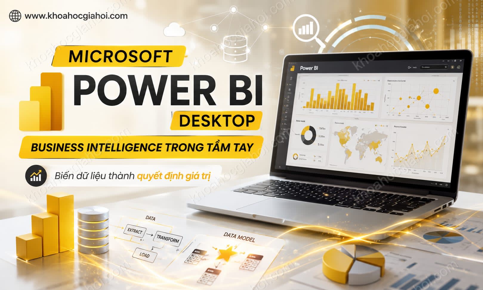 Khoá Học Microsoft Power BI Desktop, Business Intelligence Trong Tầm Tay Cùng Học Excel Online Khoá Học Microsoft Power BI Desktop, Business Intelligence Trong Tầm Tay Cùng Học Excel Online