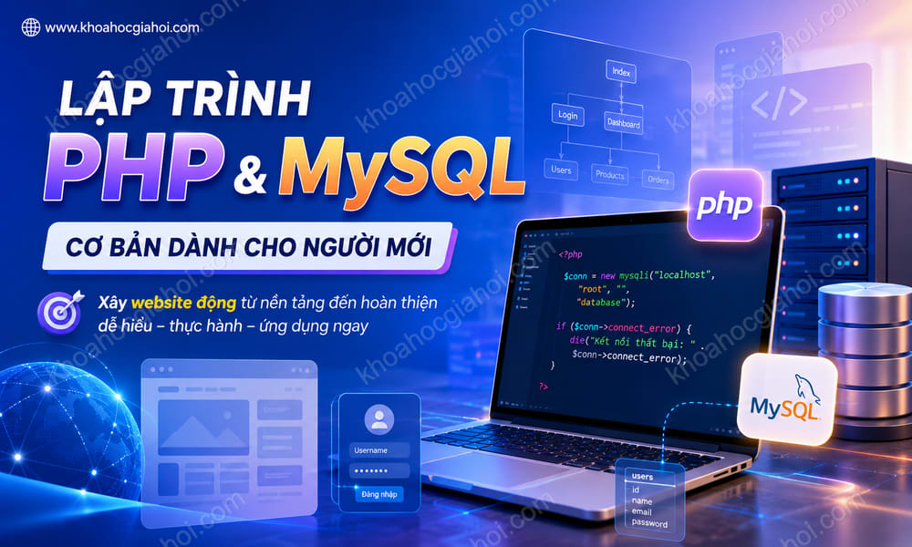 Khóa Học Lập Trình PHP & MySQL Cơ Bản Dành Cho Người Mới Cùng Unicode