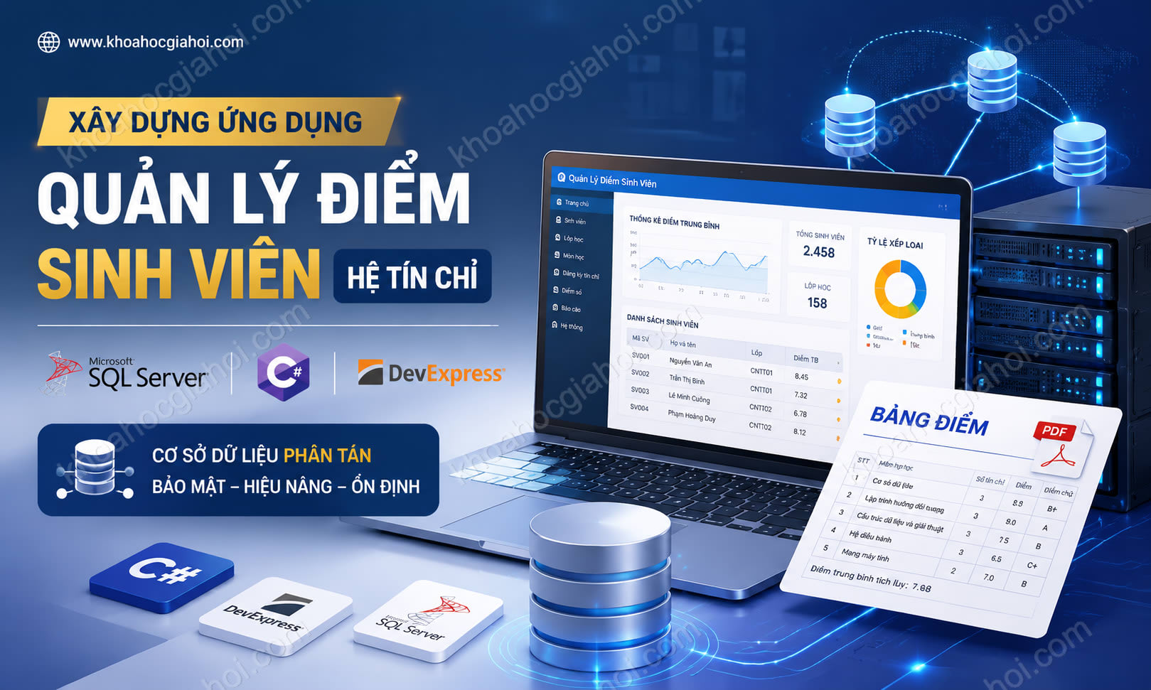 Khóa Học Cơ Sở Dữ Liệu Phân Tán Mssql, C#, Devexpress Khóa Học Cơ Sở Dữ Liệu Phân Tán Mssql, C#, Devexpress
