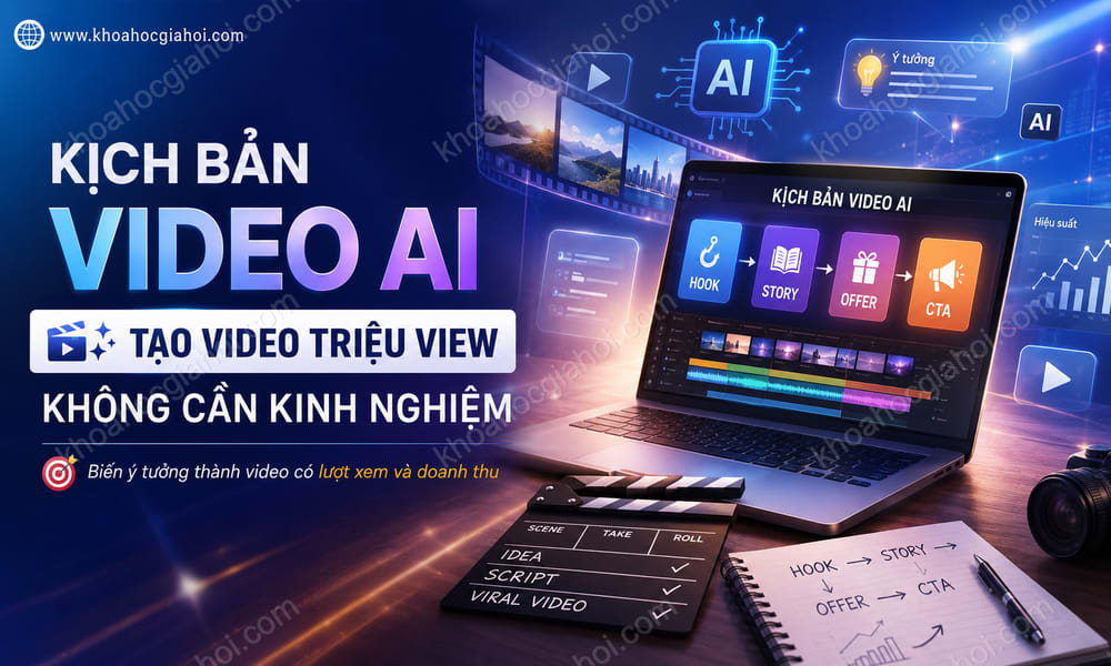 Khóa Học Kịch Bản Video AI: Tạo Video Triệu View Không Cần Kinh Nghiệm