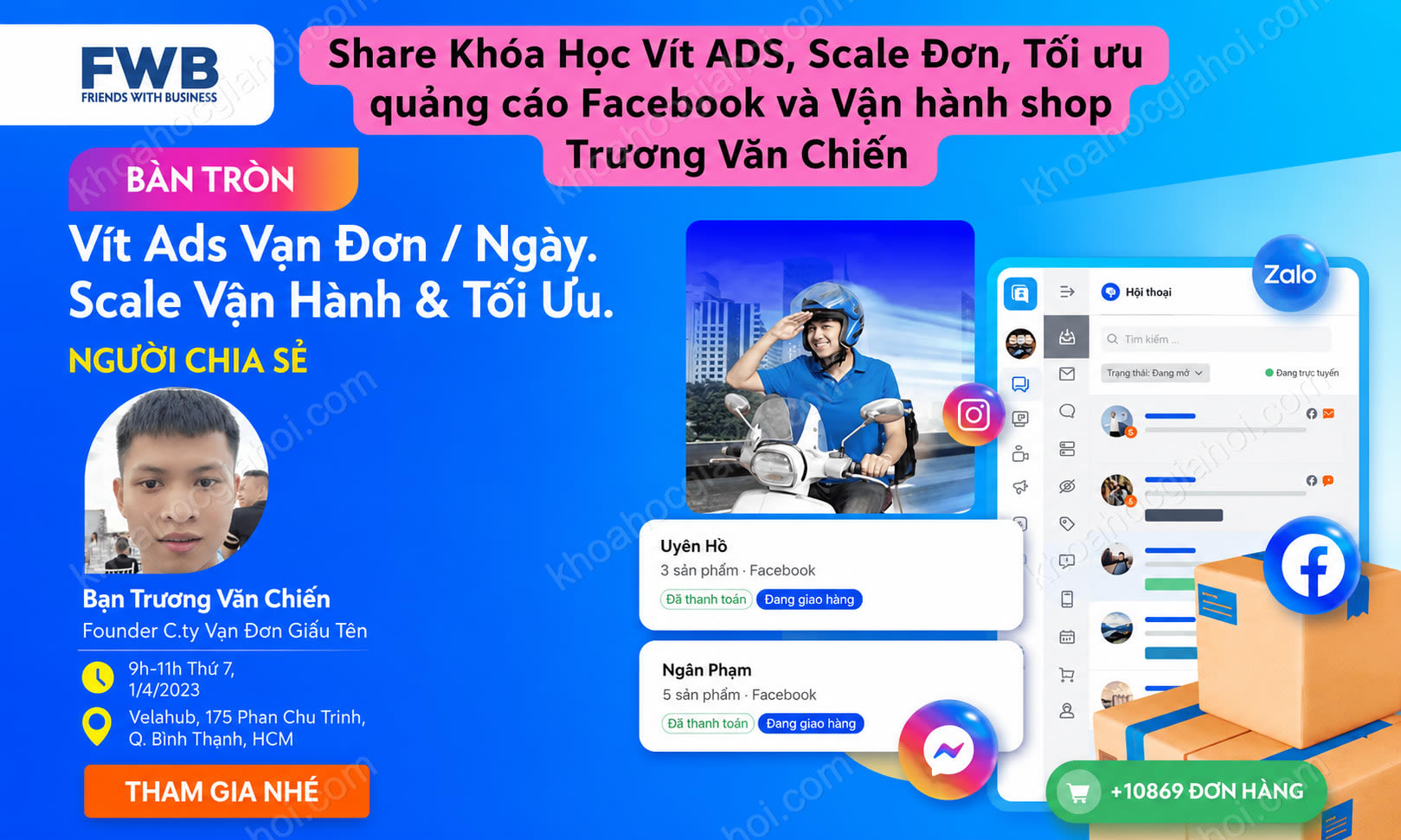 Khóa Học Vít Ads, Scale Đơn, Tối Ưu Quảng Cáo Facebook Và Vận Hành Shop Trương Văn Chiến Khóa Học Vít Ads, Scale Đơn, Tối Ưu Quảng Cáo Facebook Và Vận Hành Shop Trương Văn Chiến