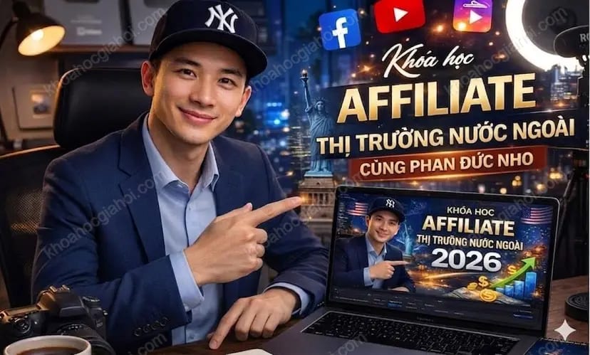 Khóa Học Affiliate Thị Trường Nước Ngoài 2026 Cùng Phan Đức Nho