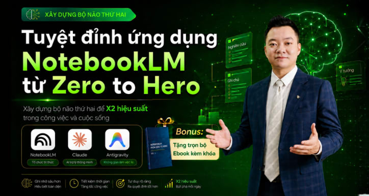 Khóa Học Ứng Dụng NotebookLM Hiệu Quả Từ Zero Tới Hero Mới Nhất