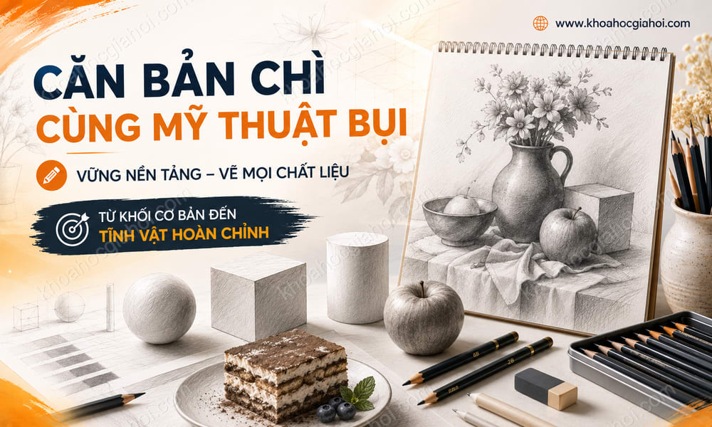 Khóa Học Căn Bản Chì Cùng Mỹ Thuật Bụi