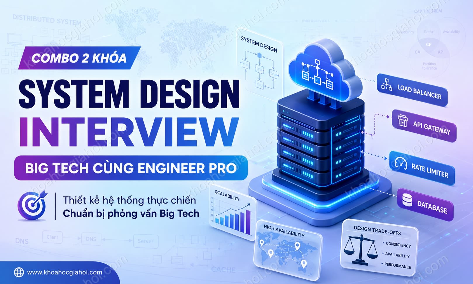 Combo 2 Khóa System Design Interview Big Tech Cùng Engineer Pro