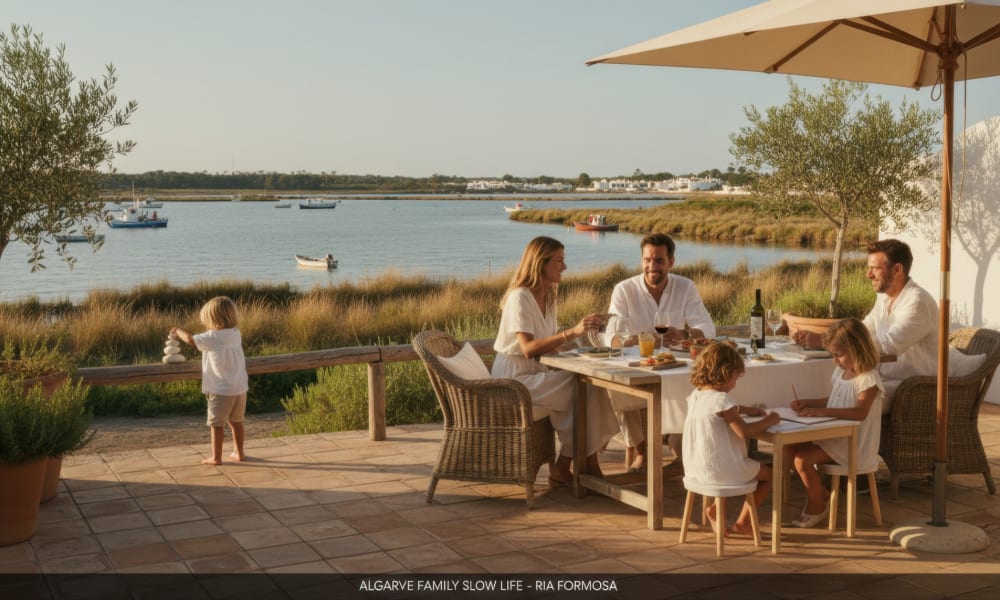 Family quiet life at Ria Formosa