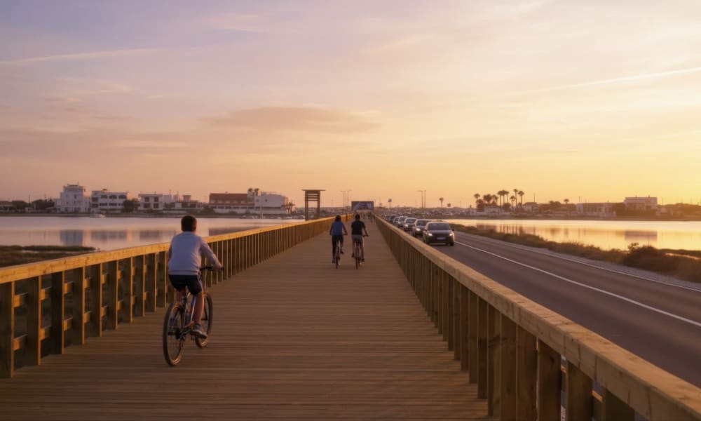 Sugerencia de escapada de ciclismo de 3 a 5 días en el Algarve oriental